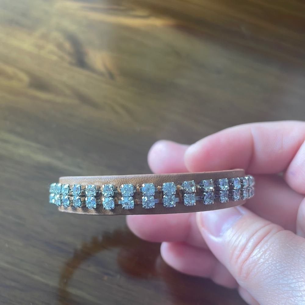 Leather faux bracelet